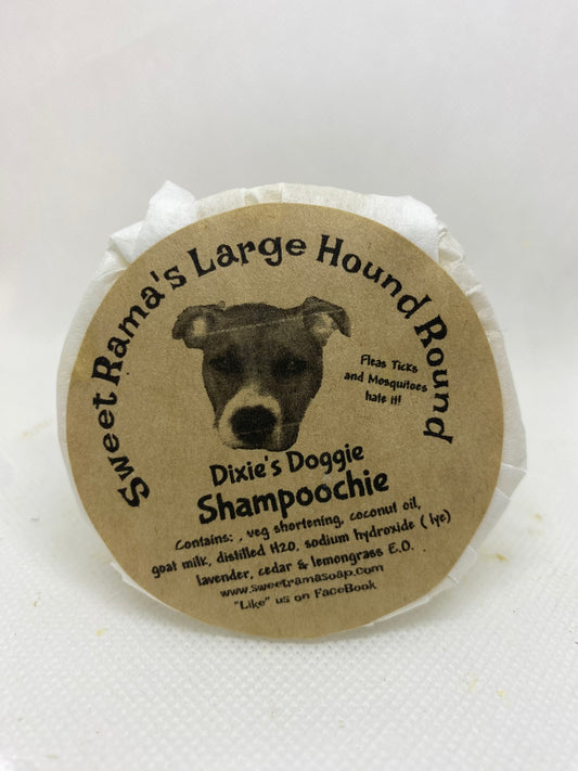 Dog Shampoochie  Round Hound Dog Soap
