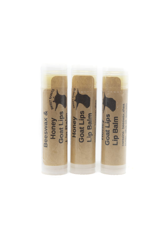 Goat Lips Goat Milk Lip Balm Beeswax & Honey   ( 1 tube)
