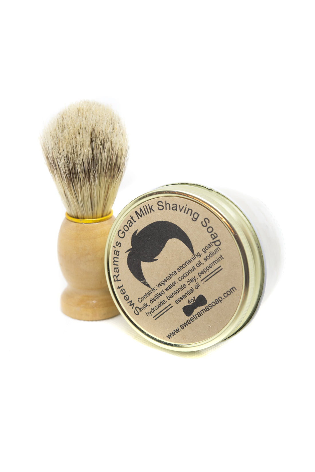 Shaving Soap Kit with Shaving Brush Sweet Rama's Soap